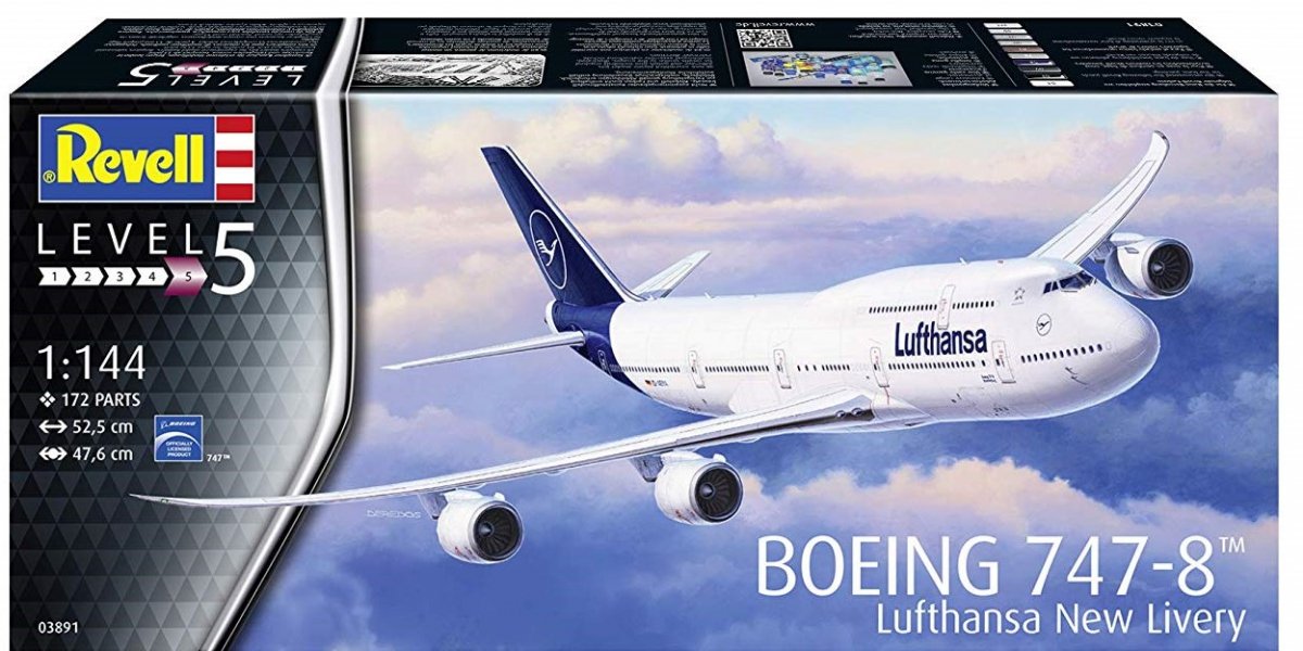Revell 03891 Boeing 747-8 Lufthansa New Livery 1/144