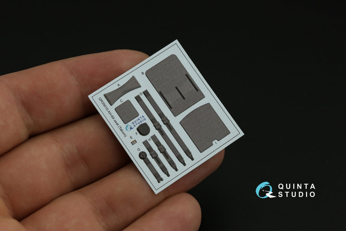 Quinta Studio QD35104 AH-64DI Saraf 3D-Printed &amp;amp; coloured Interior on decal paper (Takom) 1/35 – imagen 4