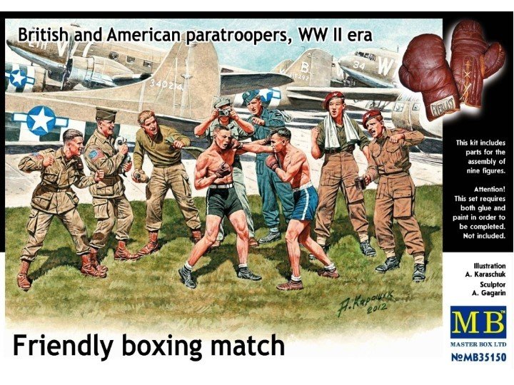 Master Box 35150 Friendly boxing match. British and American 1/35
