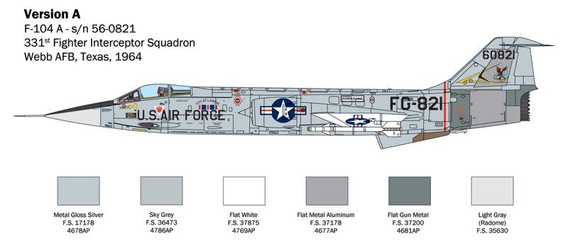 Italeri 2515 F-104 STARFIGHTER A/C 1/32 – imagen 4