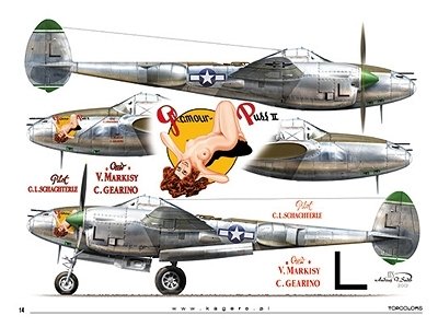 Kagero 15040 Pacific Lightnings Part I (kalkomania) PL/EN – imagen 4