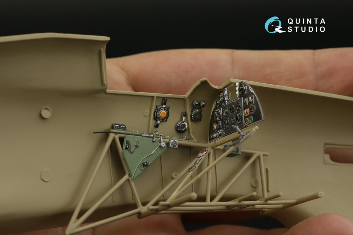 Quinta Studio QD32140 Hawker Hurricane Family 3D-Printed &amp;amp; coloured Interior on decal paper (Fly) 1/32 – immagine 5