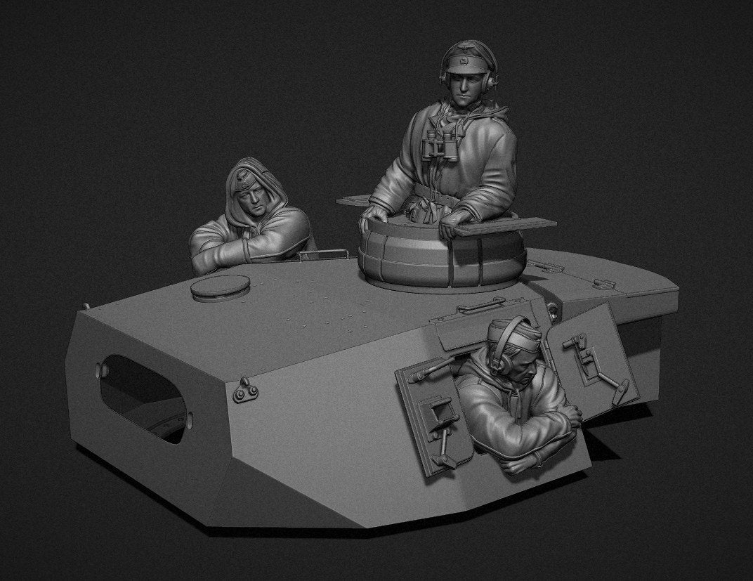 Panzer Art FI35-100 German Winter turret crew (PzIII &amp;amp; PzIV tanks) 1/35 – imagen 2
