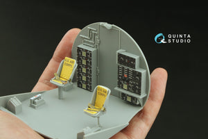 Quinta Studio QD32234 Boeing B-17E/F Radio operator&amp;#39;s compartment. 3D-Printed coloured Interior on decal paper (HK models) 1/32 – immagine 8