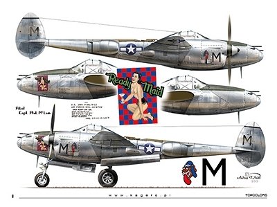 Kagero 15040 Pacific Lightnings Part I (kalkomania) PL/EN – imagen 2
