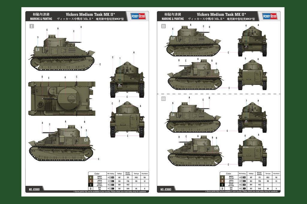 Hobby Boss 83880 Vickers Medium Tank MK II 1/35 – Bild 4