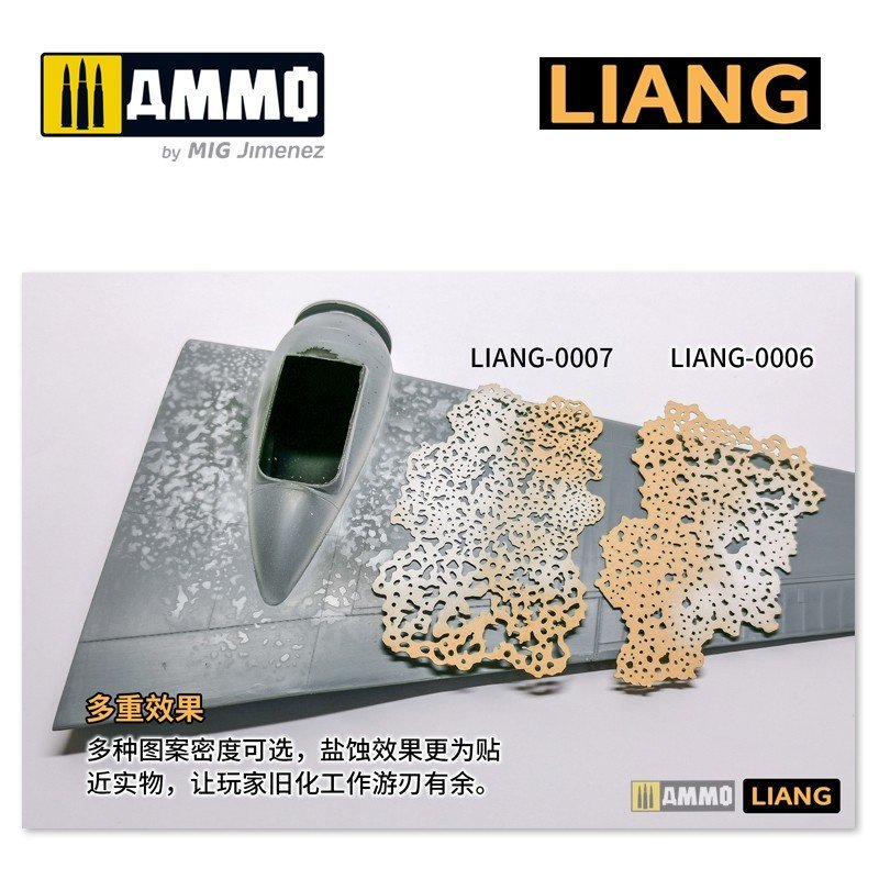 Liang 0006 Salt Weathering Effects Airbrush Stencils (Sparse) – Bild 7
