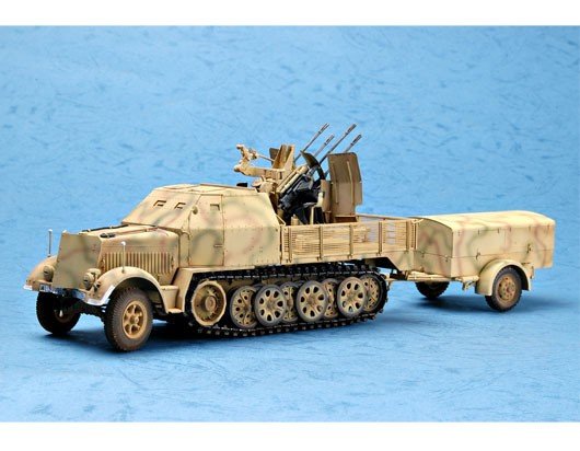 Trumpeter 01524 German 2cm Flakvierling 38 auf Selbstfahrlafette 1/35 – imagen 2