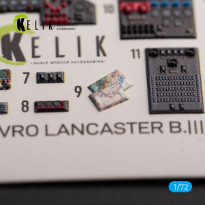 KELIK K72158 AVRO LANCASTER B.III - interior 3D decals for Airfix kit 1/72 – imagen 4