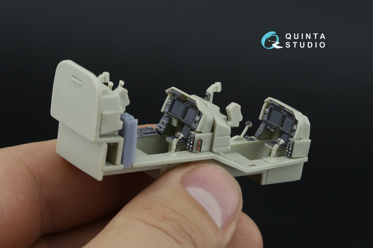 Quinta Studio QD+48535 AH-1Z Zulu Cobra/Viper 3D-Printed &amp;amp; coloured Interior on decal paper (KittyHawk) (with 3D-printed resin parts) 1/48 – immagine 8