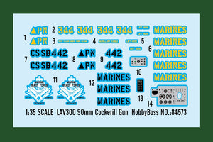 Hobby Boss 84573 LAV300 90mm Cockerill Gun 1/35 – Bild 3