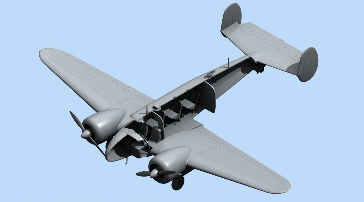 ICM 48185 C18S, Avion de passagers américain (1/48) – image 4