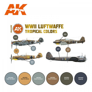 AK Interactive AK11719 Couleurs tropicales de la Luftwaffe de la Seconde Guerre mondiale 6 x 17 ml – image 2