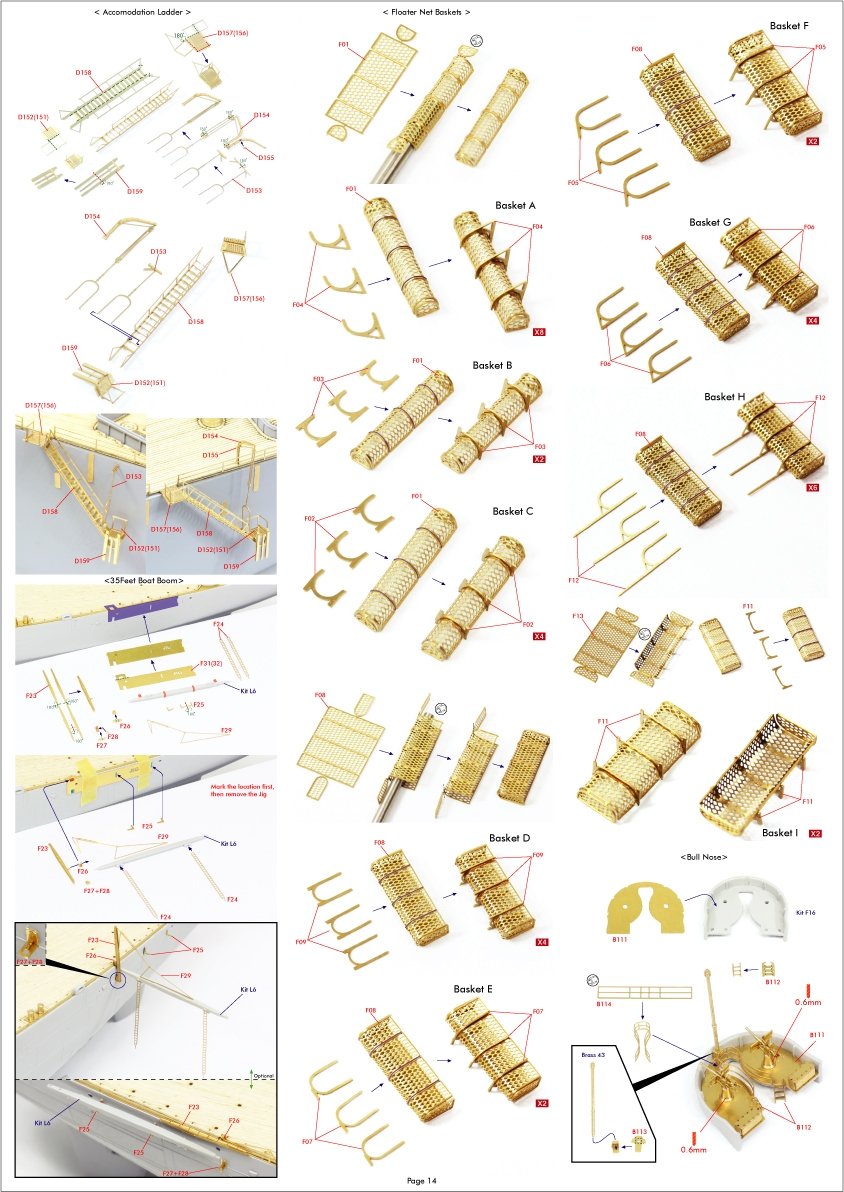 Pontos 37034FN USS BB-63 Missouri 1945 &amp;quot;Advanced&amp;quot; Detail Up Set for Hobbyboss Kit (Teak Tone wooden deck) 1/350 – zdjęcie 21