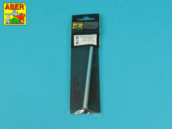Aber 16 L-35 Russian 76,2 mm F-34 Tank Barrel for T-34/76 Bodel 1941-43 1/16 – image 6