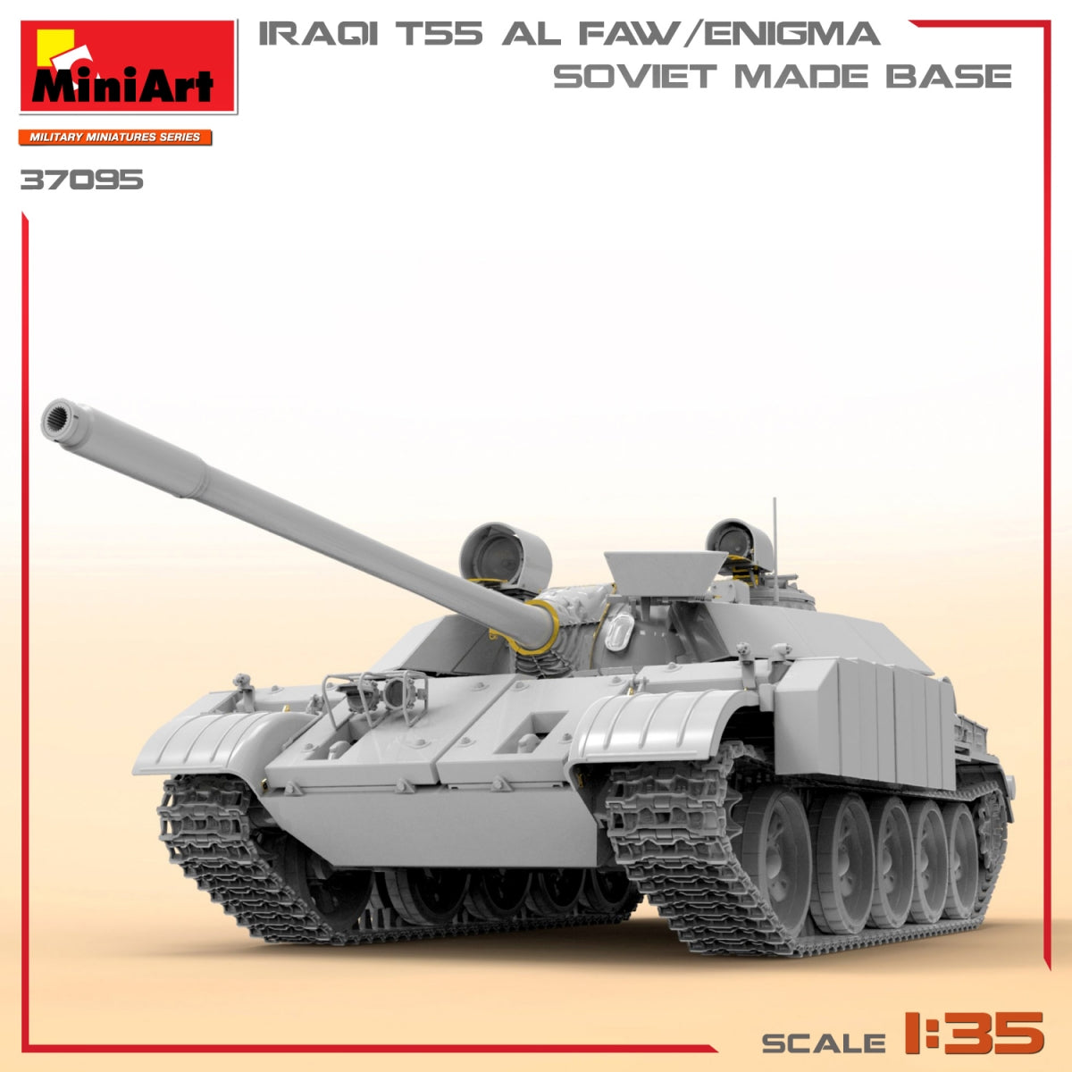 MiniArt 37095 IRAQI T-55 AL FAW/ENIGMA. SOVIET MADE BASE 1/35 – imagen 7