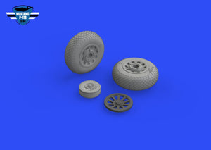 Eduard 648988 P-51B / C wheels cross tread EDUARD 1/48 – imagen 3