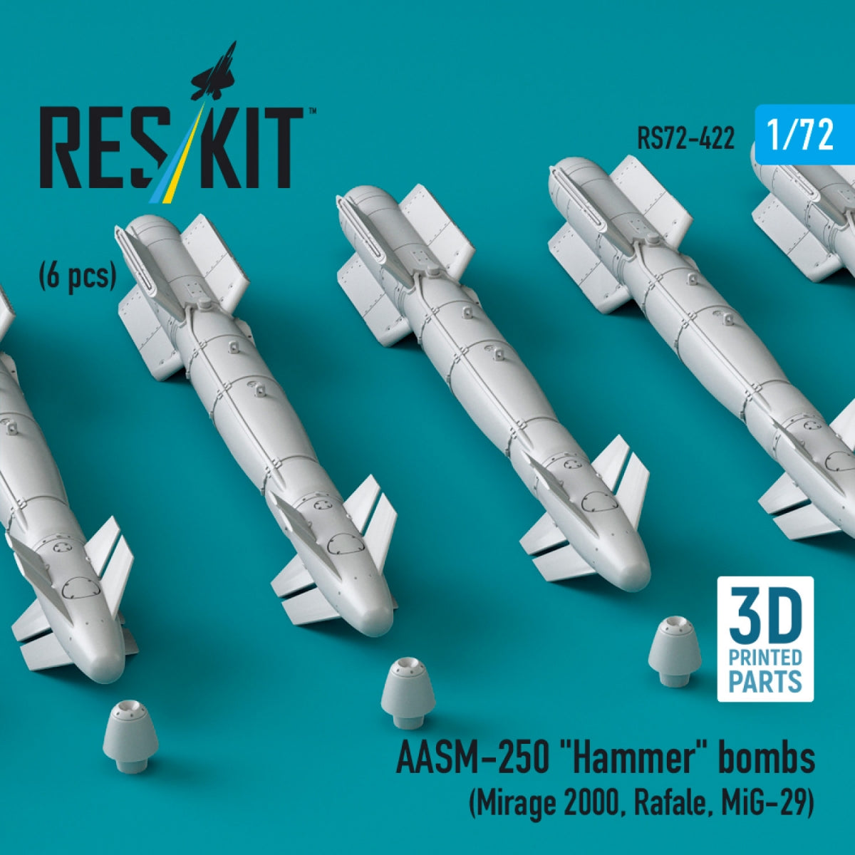 RESKIT RS72-0422 SUU-11B/A Minigun pod 7,62mm (1 pcs) (3D printed) 1/72 – Bild 2
