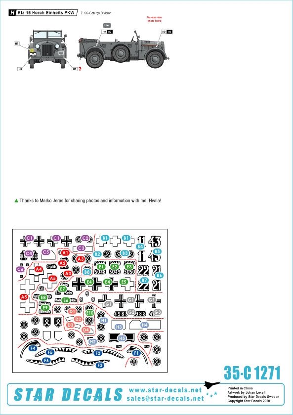 Star Decals 35-C1271 Balkan WW2 # 2 1/35 – imagen 2