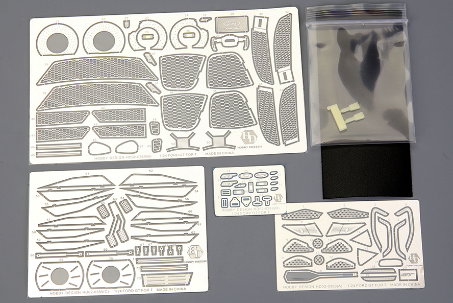 Hobby Design HD02-0389 Photoetch Detail-Up Set for Ford GT Tamiya 1/24 – imagen 2