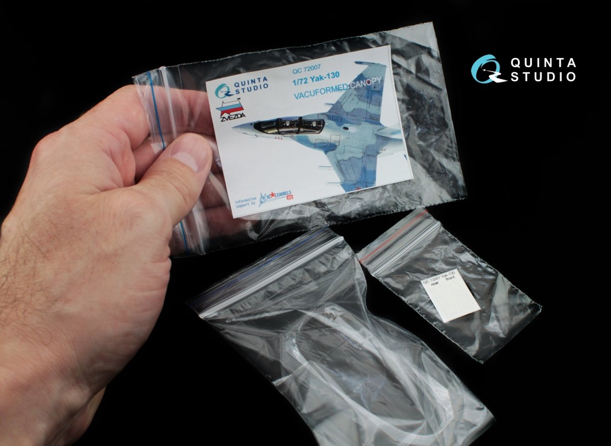 Quinta Studio QC72007 Verrière transparente thermoformée Yak-130 avec cordon détachable (pour kit Zvezda) 1/72  – image 8