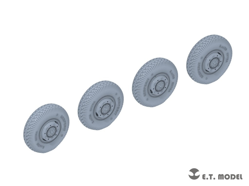 E.T. Model P35-107 WWII German Sd.Kfz.234 Large Diameter Weighted Wheels Type.7 1/35 – imagen 2