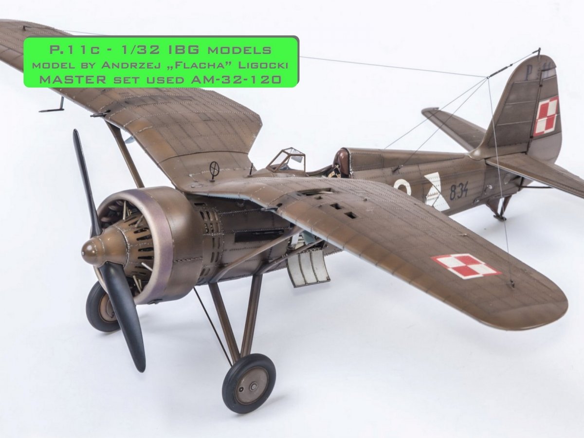 Master AM-32-120 PZL P.11c - detail set - wz. 33 rifle barrels, sights and Venturi nozzle (for IBG model) 1/32 – image 4