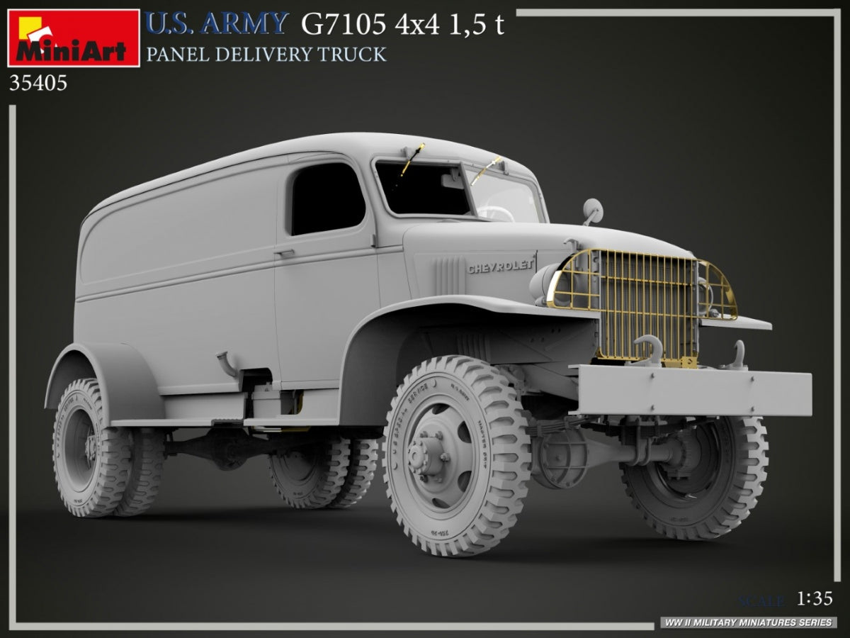 MiniArt 35405 U.S. ARMY G7105 4х4 1,5 t PANEL DELIVERY TRUCK 1/35 – imagen 14