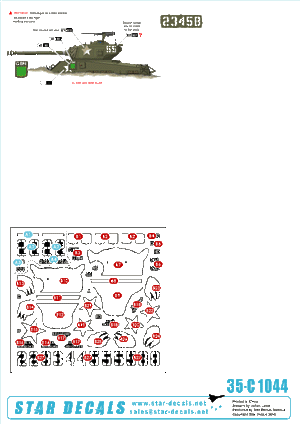 Star Decals 35-C1044 Korean War M4A3E8 Sherman 1/35 – zdjęcie 2