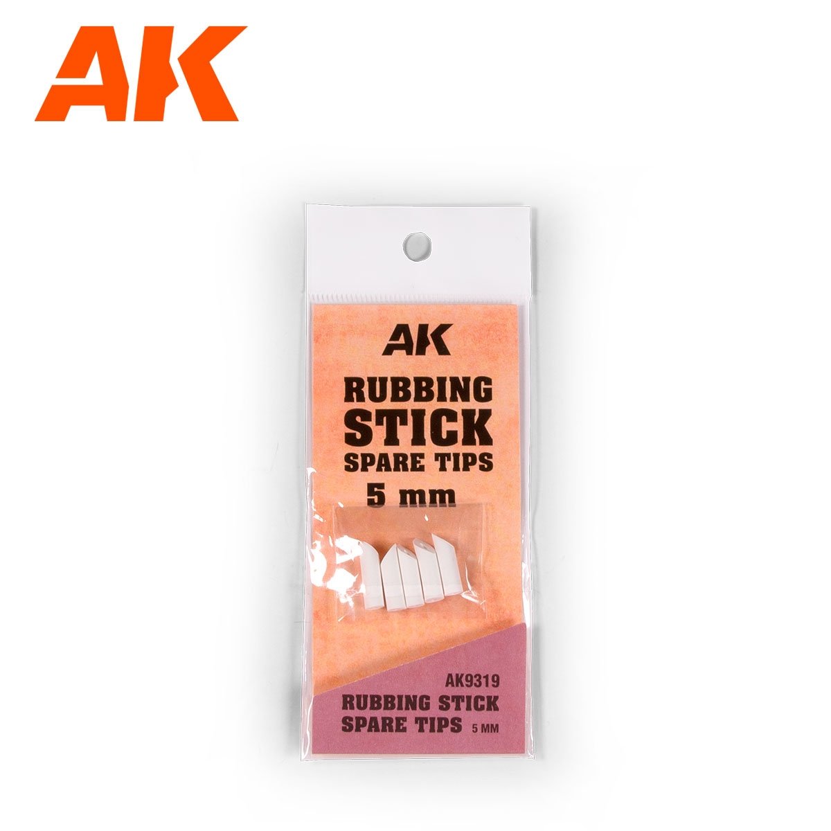 AK Interactive AK9319 RUBBING STICK SPARE TIPS 5MM