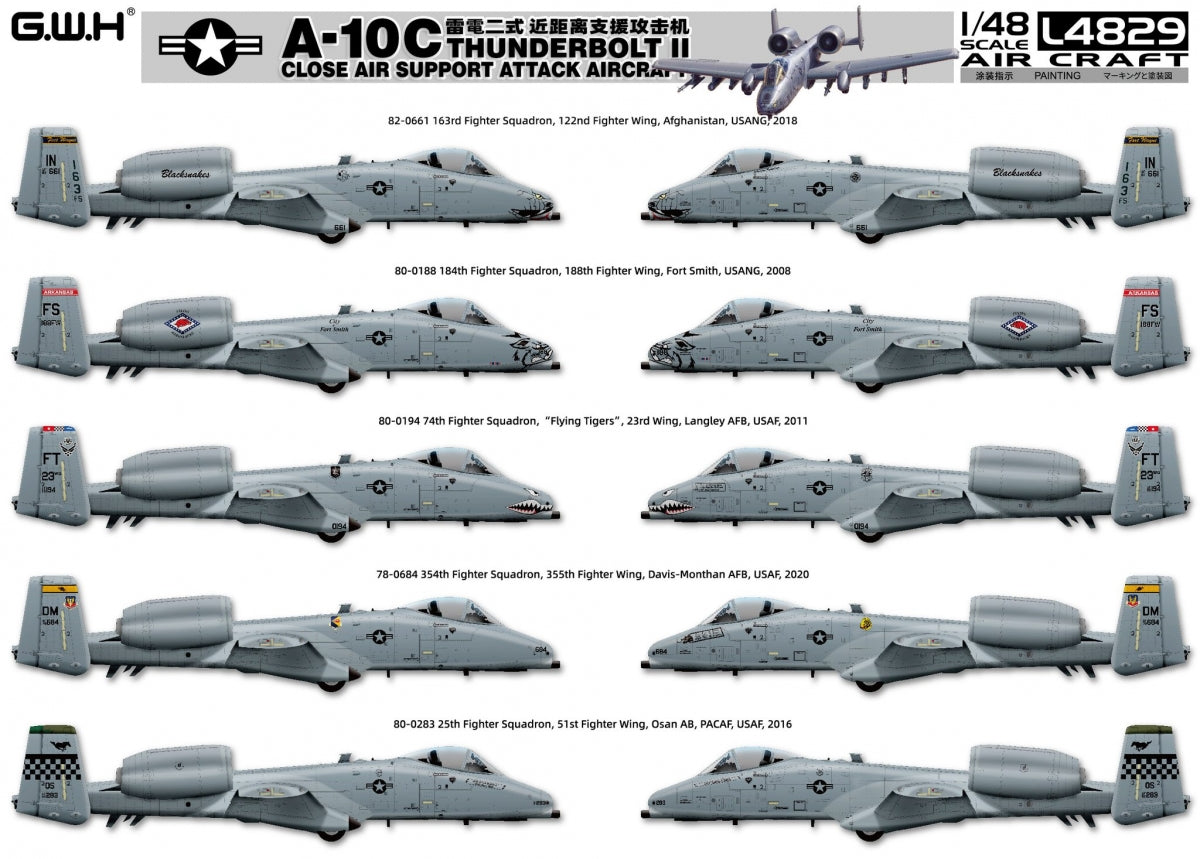 Great Wall Hobby L4829 A-10C THUNDERBOLT II 1/48 – immagine 3