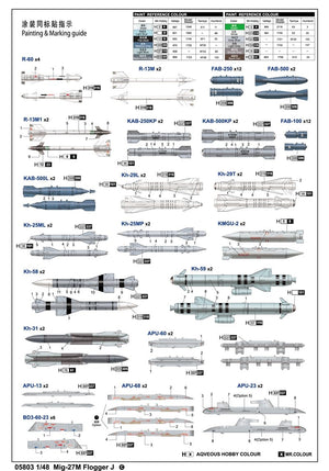 Trumpeter 05803 Mig-27M Flogger J 1/48 – immagine 16