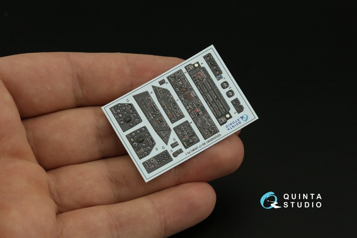 Quinta Studio QDS-48381 Mi-17 3D-Printed &amp;amp; coloured Interior on decal paper (AMK) (Small version) 1/48 – imagen 5