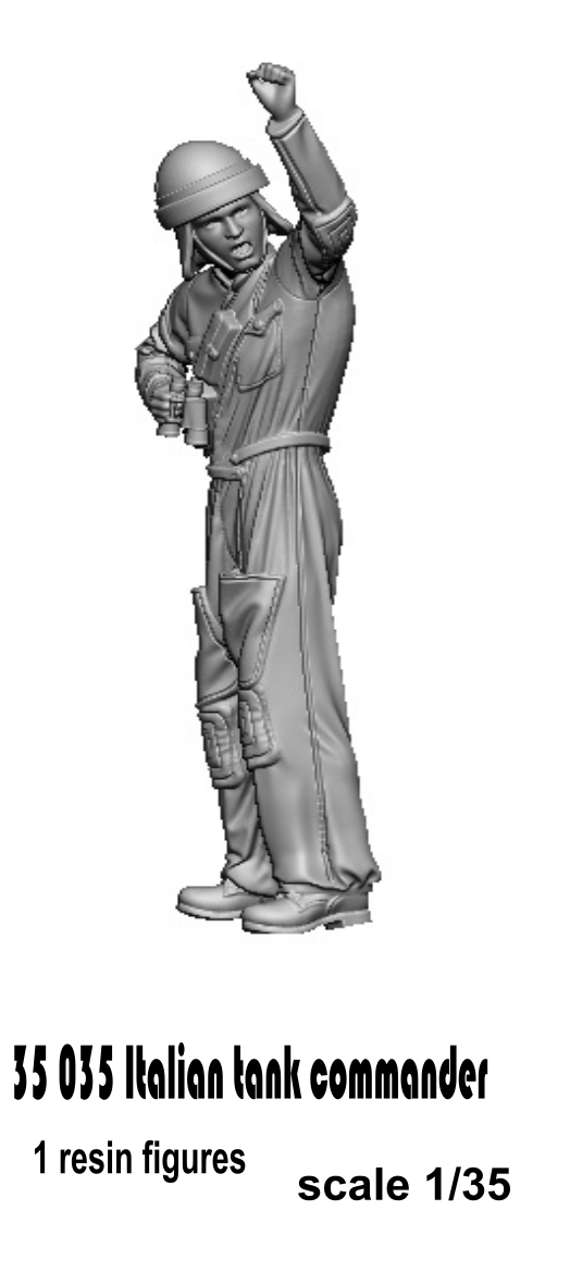 Glowel Miniatures 35035 Commandant de char italien 1/35