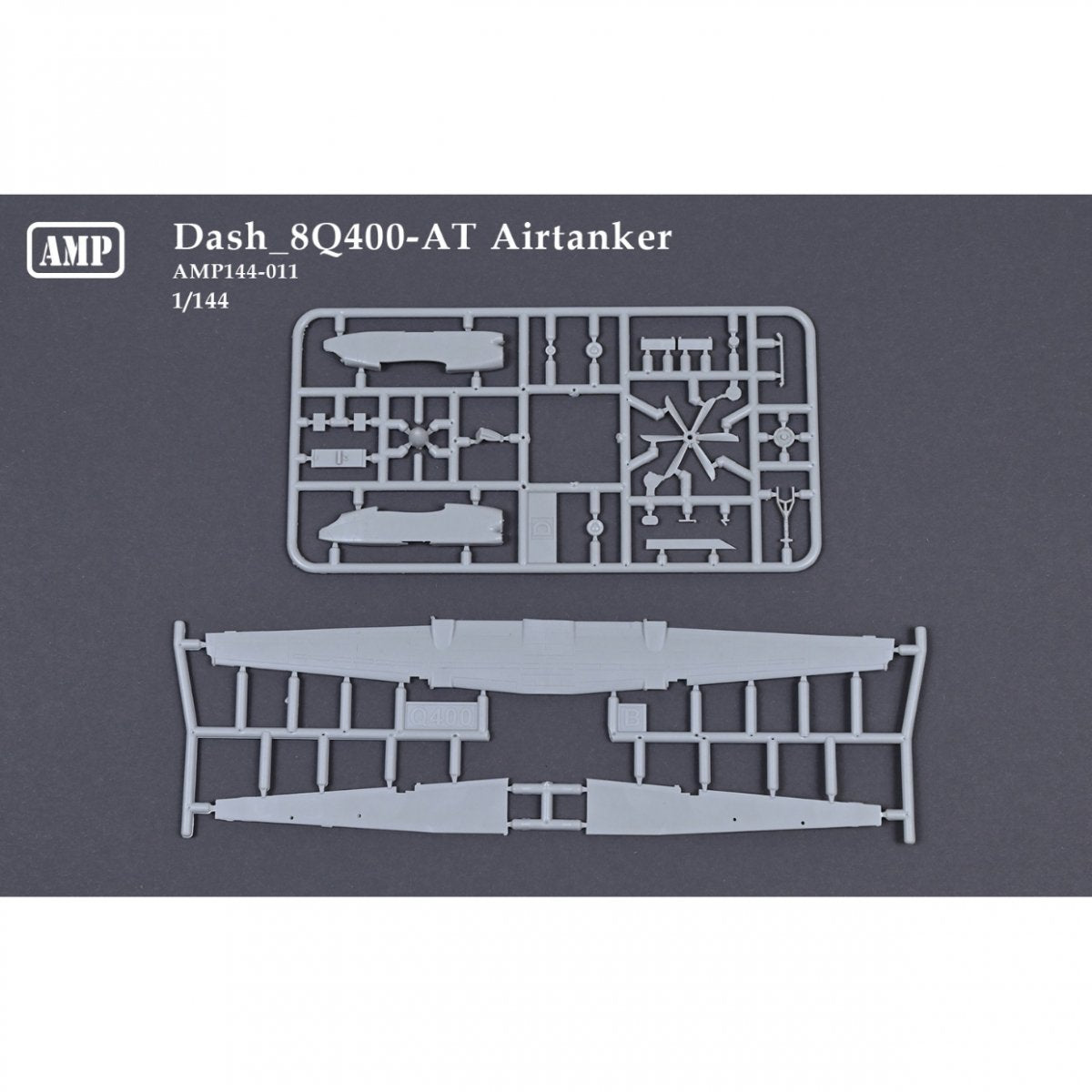 AMP 144011 Dash 8Q400-AT Airtanker - Canadian Short Range Commuter Airliner 1/144 – immagine 3