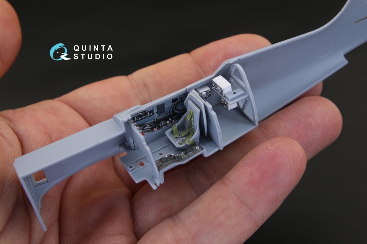 Quinta Studio QD48023 La-9 3D-Printed &amp;amp; coloured Interior on decal paper (for ARK kit) 1/48 – imagen 10
