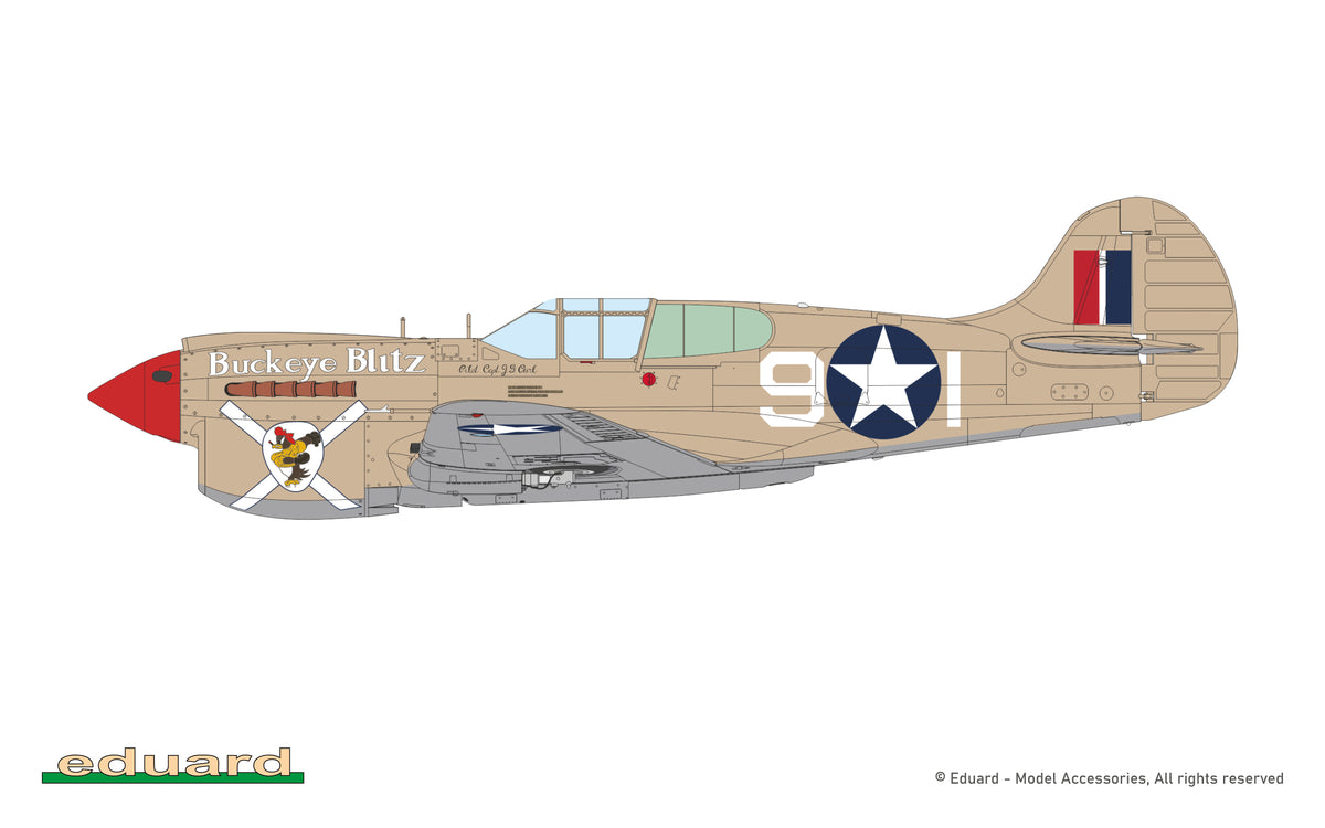 Eduard 82243 P-40K short tail 1/48 – zdjęcie 4