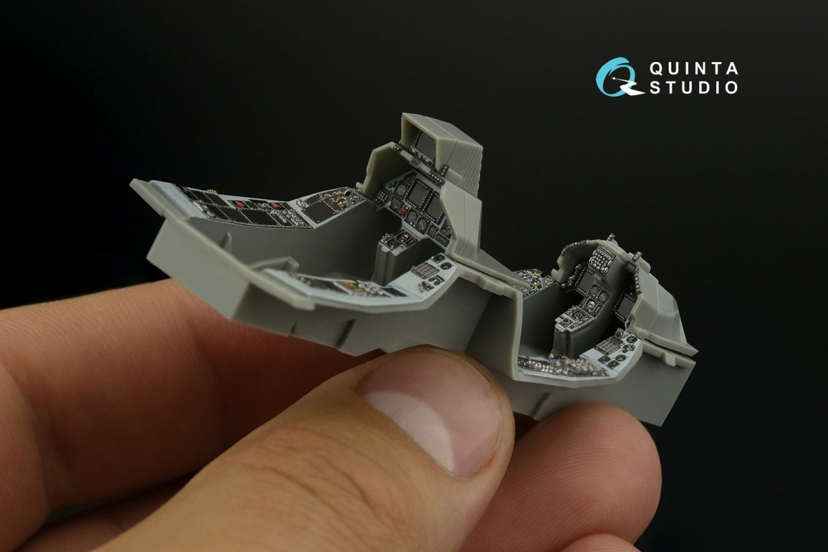Quinta Studio QDS-48408 F-16D block 50 3D-Printed &amp;amp; coloured Interior on decal paper (Kinetic 2022 tool) (small) 1/48 – imagen 11