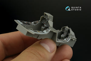 Quinta Studio QDS-48408 F-16D block 50 3D-Printed &amp;amp; coloured Interior on decal paper (Kinetic 2022 tool) (small) 1/48 – imagen 11