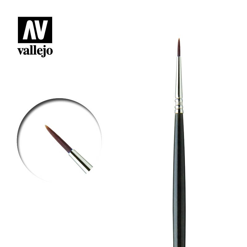 Vallejo RK25400 Finest Kolinsky Tajmyr Sable (Marta Kolinsky Tajmyr) NO. 4/0