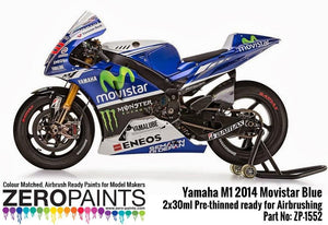 Zero Paints ZP-1552 Yamaha M1 2014 Movistar Blue Paint Set 2x30ml – imagen 3