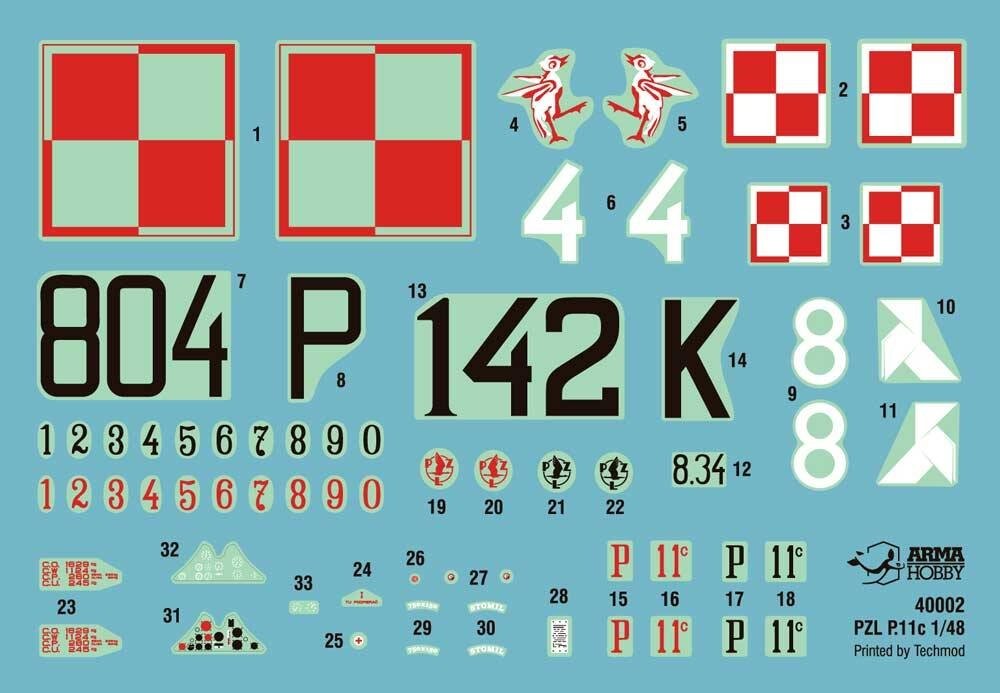 Arma Hobby 40002 PZL P.11c Model Kit 1/48 – Bild 2