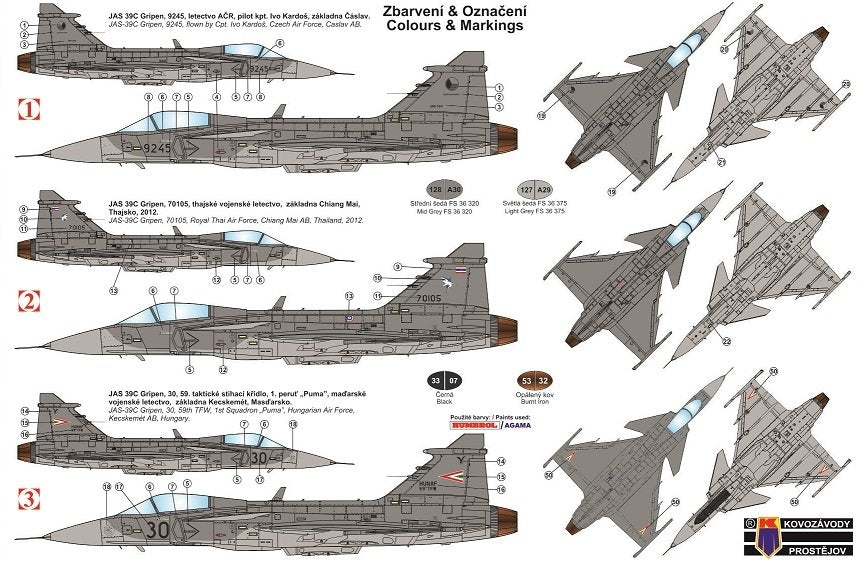 Kovozavody Prostejov KPM0161 JAS-39 Gripen 1/72 – immagine 2