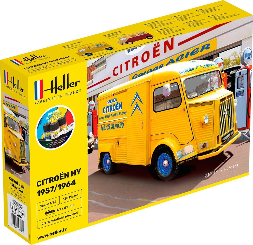 Heller 56744 Starter Set - Citroen Type H 2 decorations 1/24