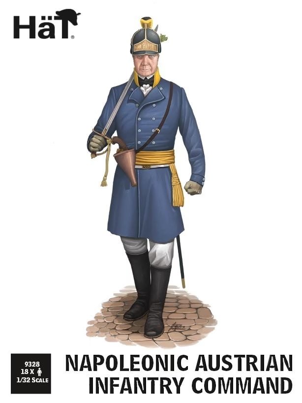 Chapeau 9328 Commandement de l'infanterie autrichienne napoléonienne 1/32