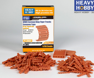 Heavy Hobby PT35031 WWII German King Tiger and Jagdtiger Tracks Common Type 1/35