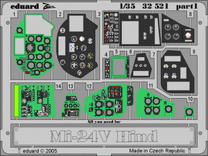 Eduard 32521 Mi-24V Hind interior 1/35 TRUMPETER – immagine 3