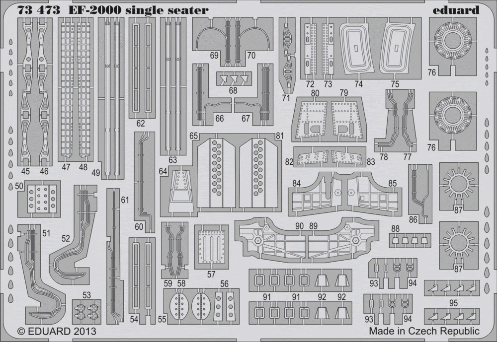 Eduard 73473 EF-2000 single seater 1/72 HASEGAWA – Bild 2