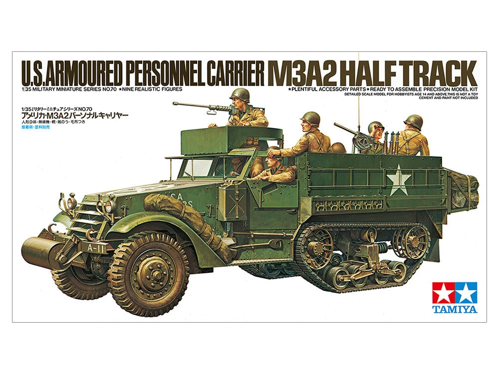 Tamiya 35070 U.S. Armoured Personnel Carrier M3A2 Half Track 1/35 – immagine 2