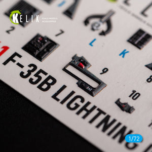 KELIK K72141 F-35B - interior 3D decals for Tamiya kit 1/72 – imagen 5